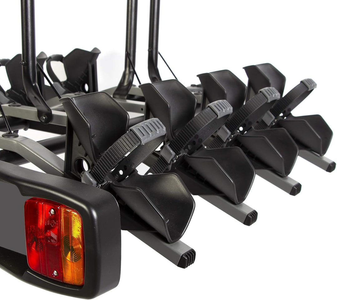Buzzrack – New Buzzy Bee 4 Fahrradträger für Anhängerkupplung, Plattform für 4 Fahrräder