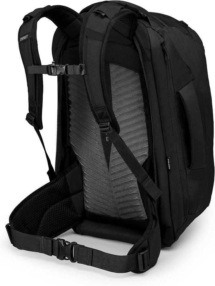 Osprey Herren Farpoint 40 Rucksack (1er Pack) Schwarz Einheitsgrösse Bundle mit Packing Cube Set, Sc