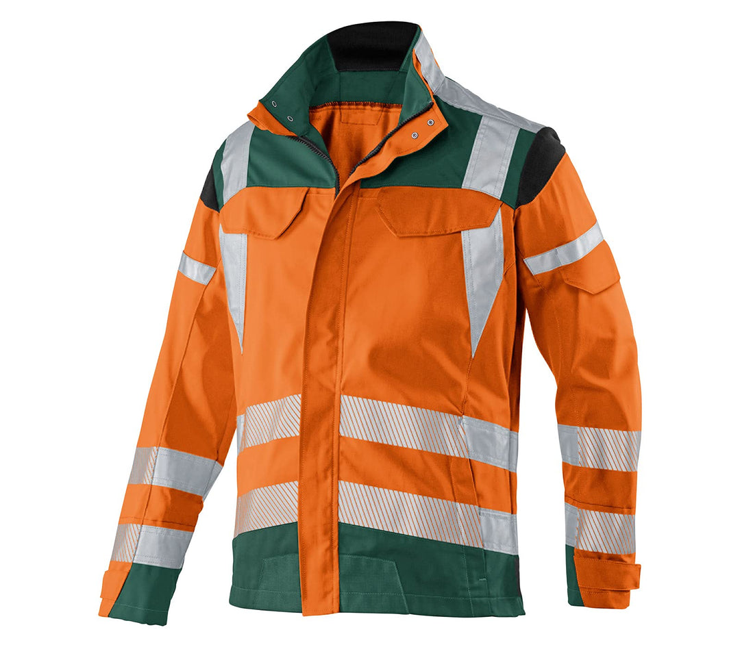 KÜBLER Workwear KÜBLER REFLECTIQ Arbeitsjacke PSA 2 warnorange/moosgrün warnorange/moosgrün 98, warn