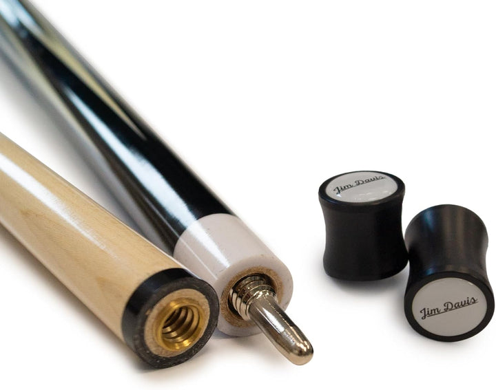 JIM DAVIS Profi Billardqueue Mirage, 12,5 mm Tip, Quick-Joint mit Gewindeschutz, Poolbillard-Cue mit