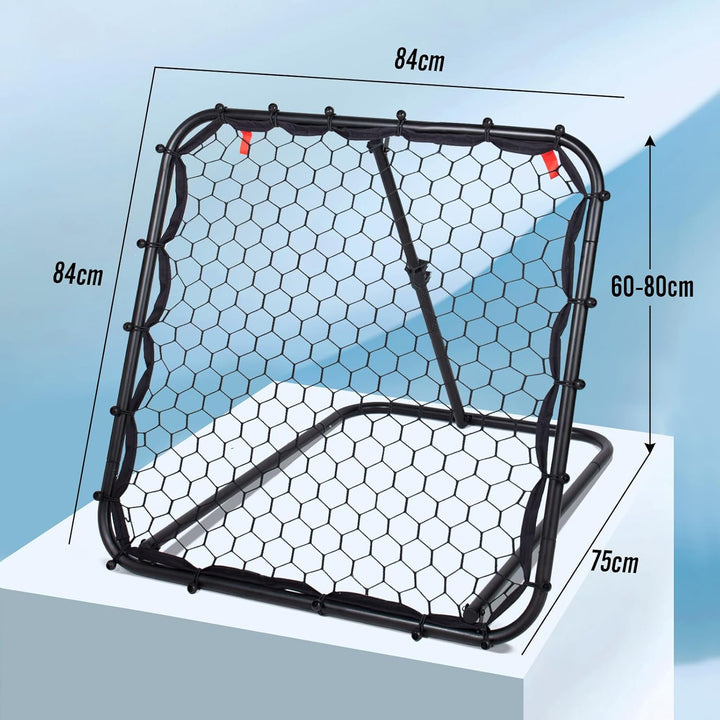 Leogreen Rebounder für Fussball, Fussball Rebounder Jugendlich, Teleskopische Stufenlose Einstellung