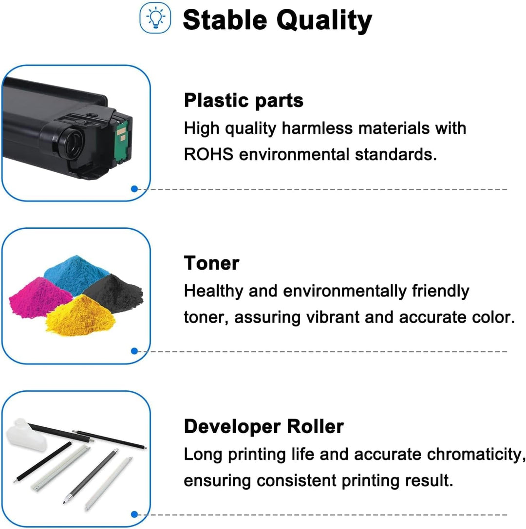 Toner Bank Kompatibel Tonerkartusche als Ersatz für Kyocera TK-5270 TK-5270K TK5270 ECOSYS P6230cdn