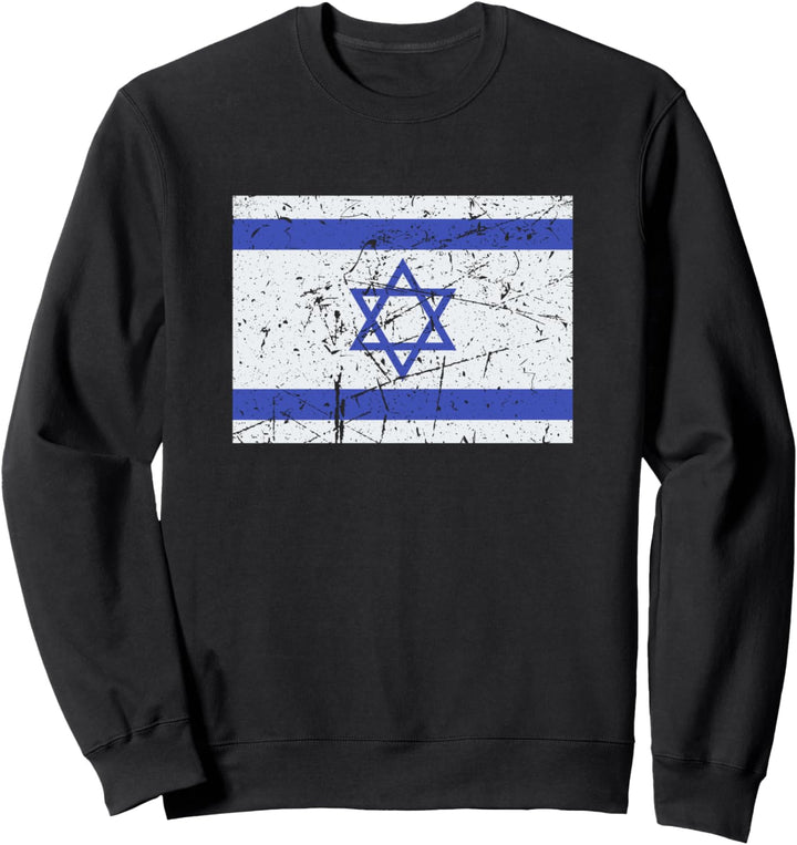 Retro Vintage Israel Flagge Sweatshirt