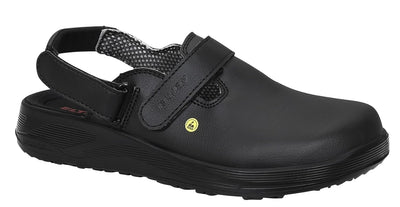 ELTEN Clog Michel Black ESD OB, Damen und Herren, Textil, leicht, klassisch, Schwarz 44 EU, 44 EU