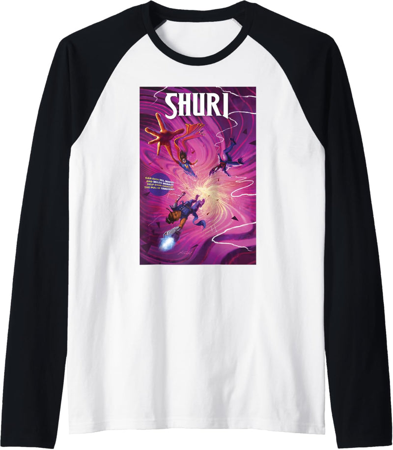 Marvel Shuri Comic Cover Raglan