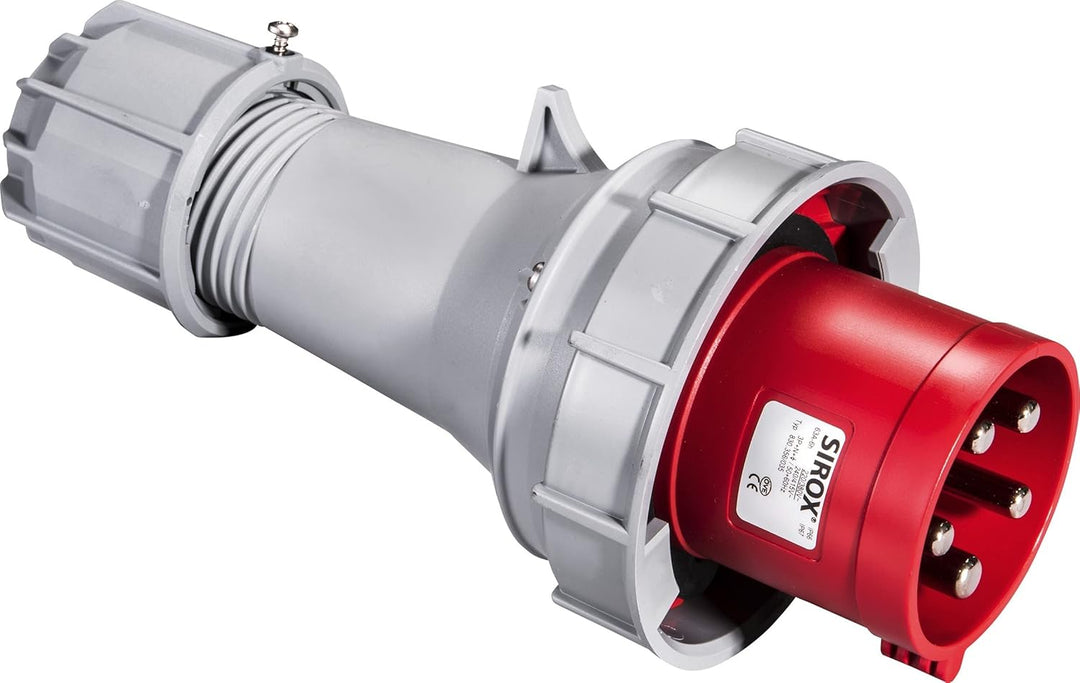 Sirox 830.356 CEE-Stecker IP 67, 5-polig, 400 V, 6 h Stromstärke 63 A, vernickelte Kontakte ja, Pilo