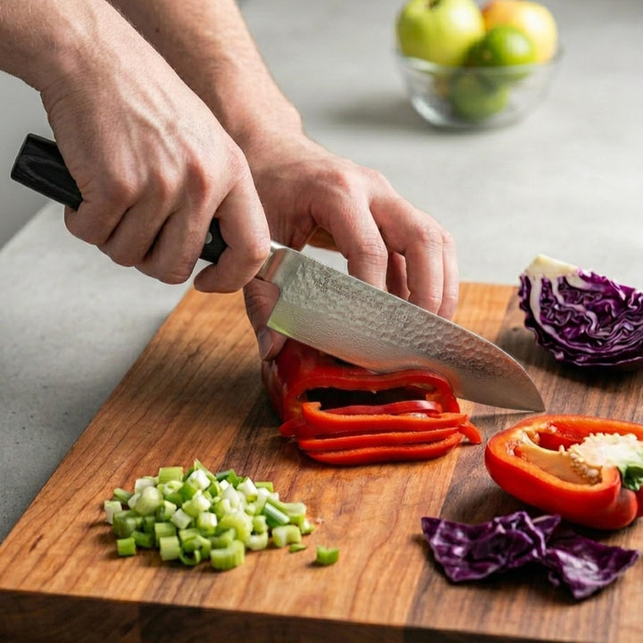 Yexell 351717 Yaxell ZEN Santoku Messer Kochmesser, Silber, 30 cm