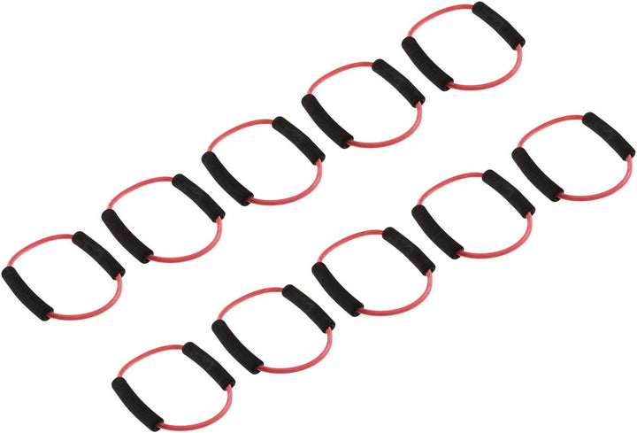 Fitness Ring, 10er Set stark - rot, stark - rot