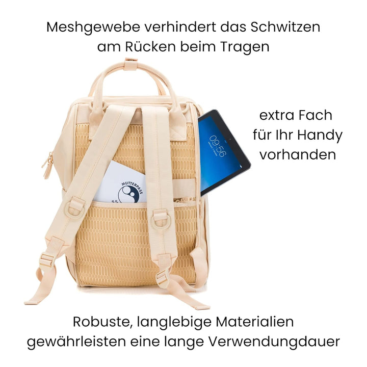 Fillikid Wickelrucksack Barcelona | Geräumiger & stylischer Rucksack mit vielen Fächern, isoliertem