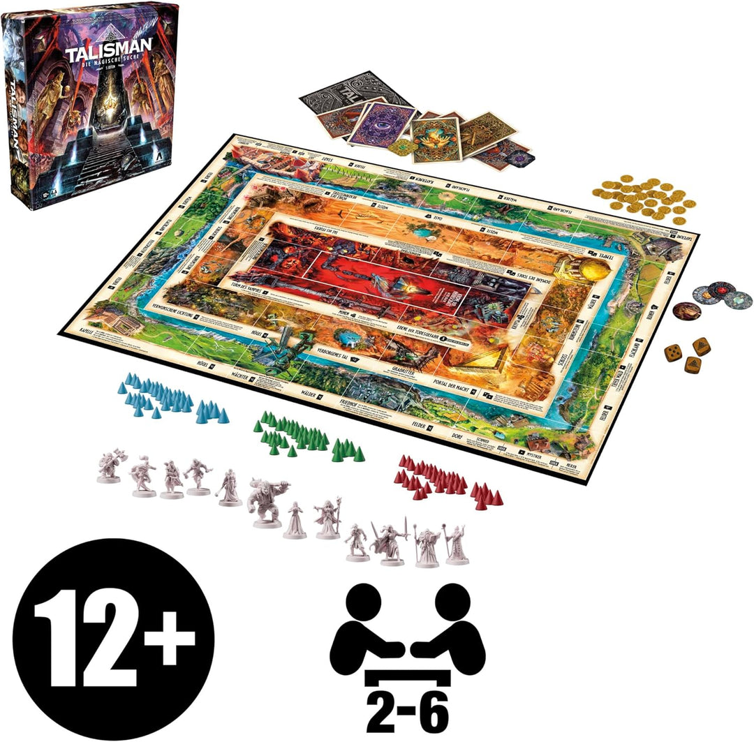 Talisman: Die magische Quest Brettspiel, 5. Auflage - Deutsche Version, Mehrfarbig., Talisman