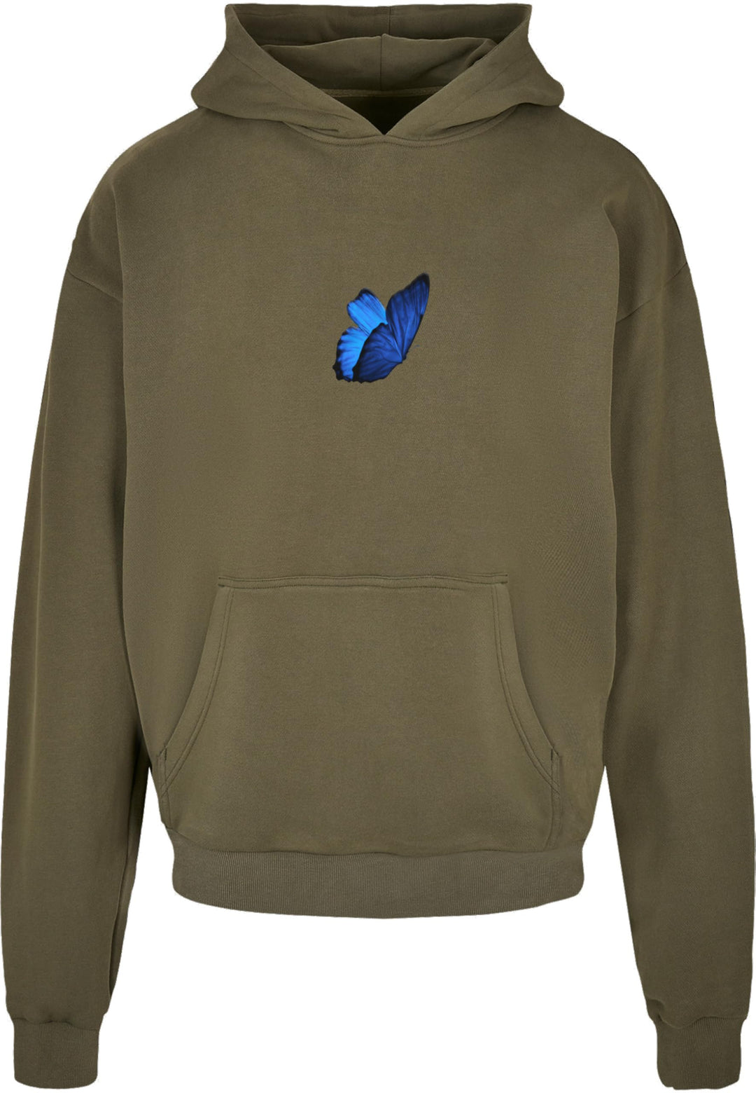 Mister Tee Unisex Le Papillon Heavy Oversize Hoody XS Olive, XS Olive