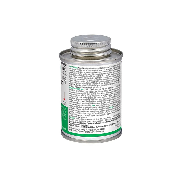 Oatey 30850 PVC Heavy Duty Cement, Clear, 4-Ounce by Oatey