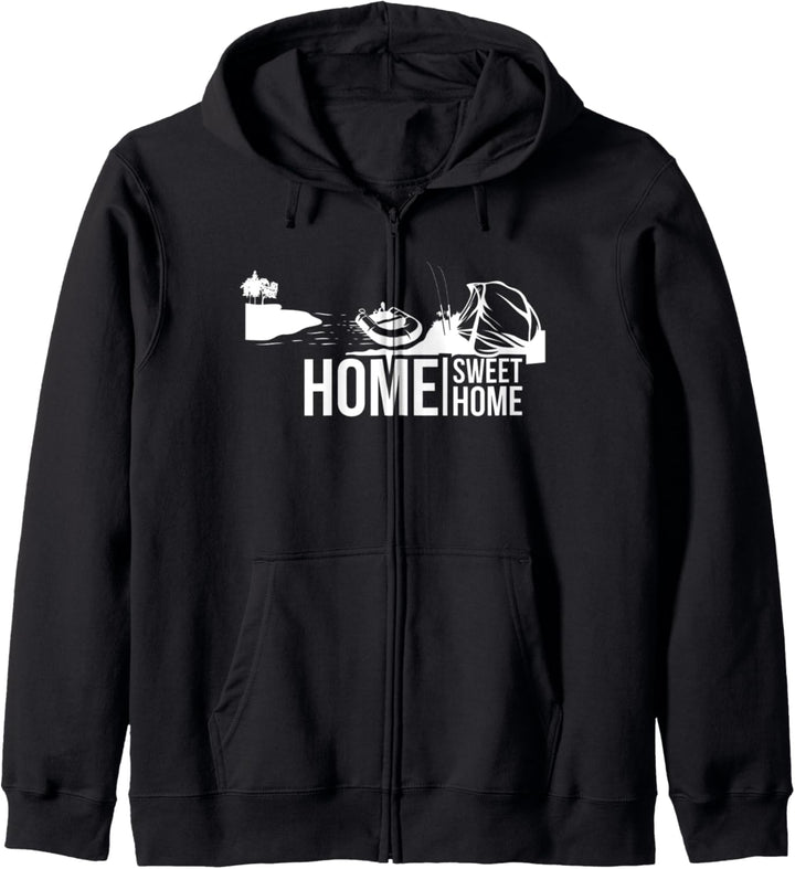 Home Sweet Home Welsangeln Fischen Silure Catfish Fluss Kapuzenjacke