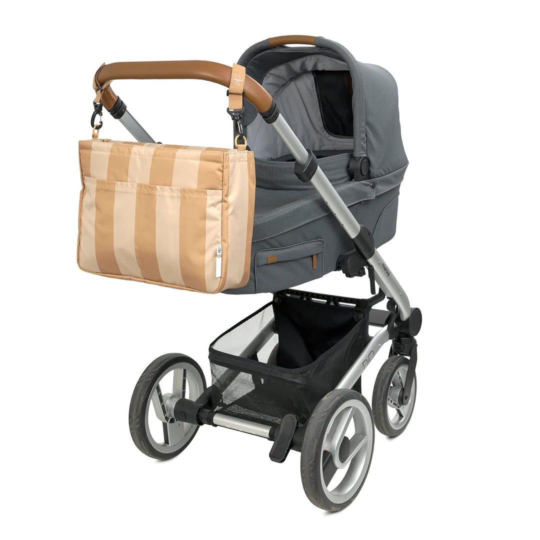 LÄSSIG Baby Kinderwagenorganizer Taschenorganizer inkl. Kinderwagenbefestigung und Schultergurt/Casu