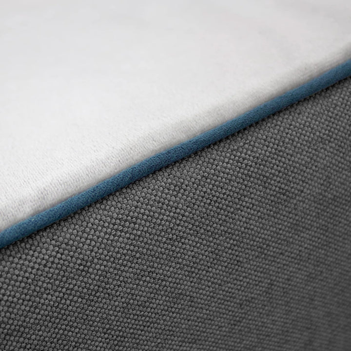 KOPEKS Ersatzbezug für Hundebett, Memory-Schaumstoff, Grau, Grösse XL Grau X-Large, Grau X-Large