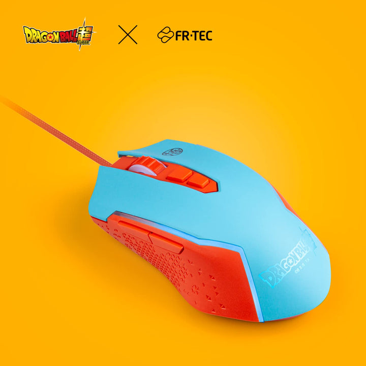 FRTEC – Dragon Ball Super Goku Gaming-Maus mit LED-Beleuchtung, bis zu 8.000 DPI