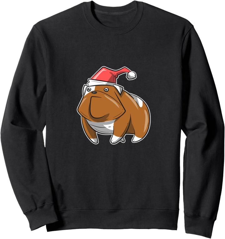 English - detected German Christmas Bulldog Sweatshirt