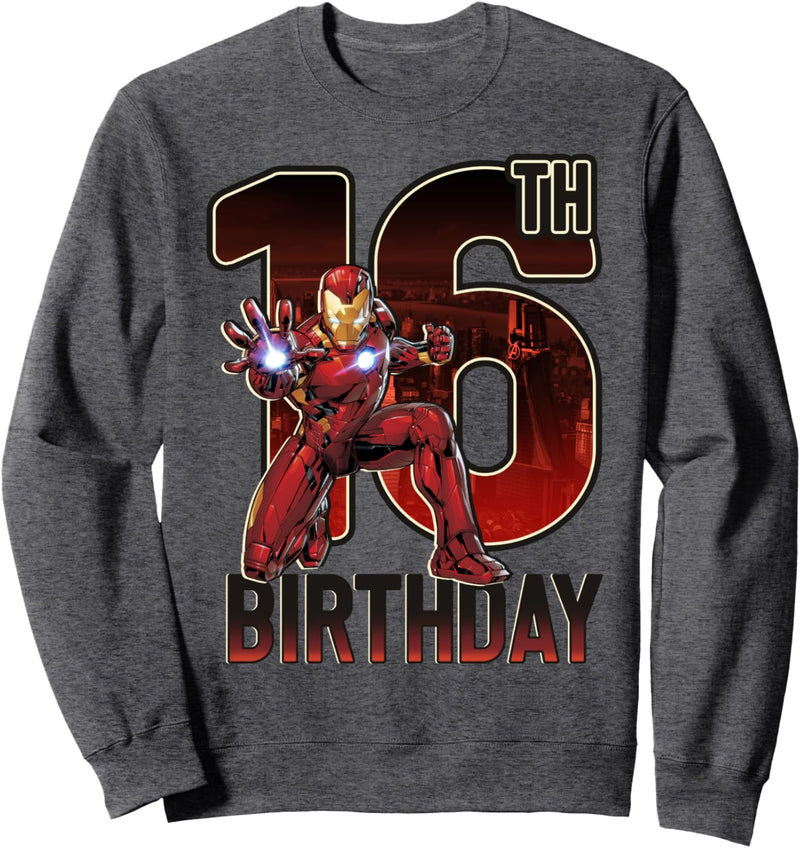 Marvel Iron Man 16th Birthday Action Pose Sweatshirt