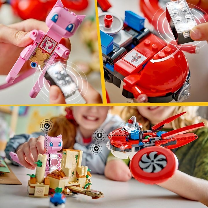 LEGO Pokémon SMART Play: Drohnensuche nach einem Mysteriösen Mew - kompatibles interaktives Spielset