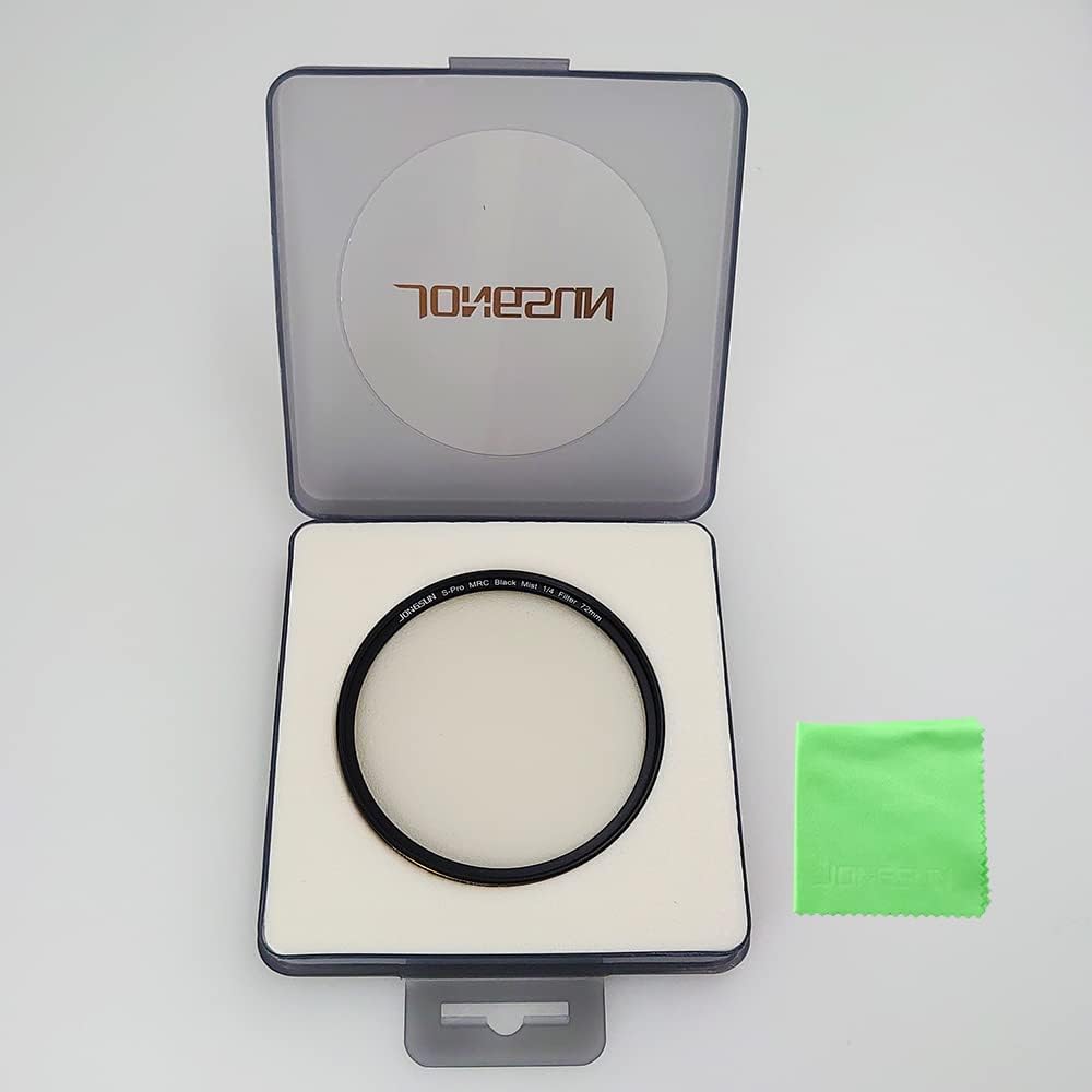 JONGSUN S-Pro MRC Black Mist 1/4 Filter 72mm, Schwarzer Soft Pastell Traum Film Spezialeffekte Filte