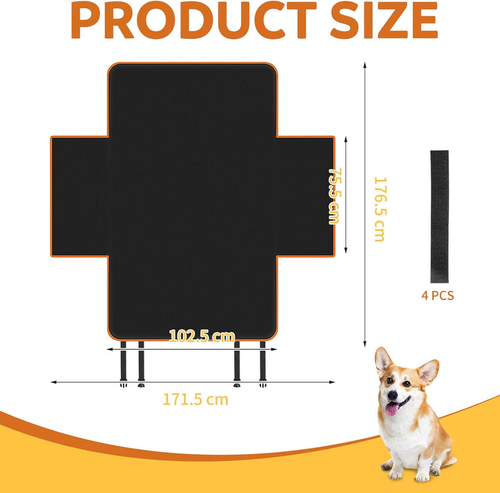 Hundebett Kofferraum Auto, Hundematte Auto Rückbank 180x105cm, Wasserdichter Rücksitzschoner Hund mi