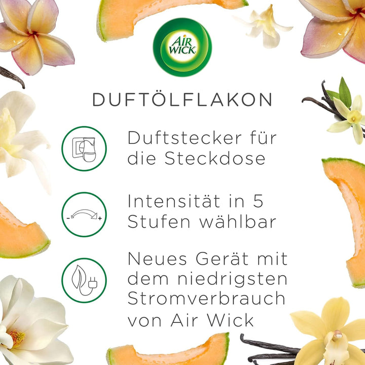 Air Wick Duftstecker – Starter Set mit 3x Nachfüller – Raumduft Sommervergnügen Flieder – 1x Gerät u