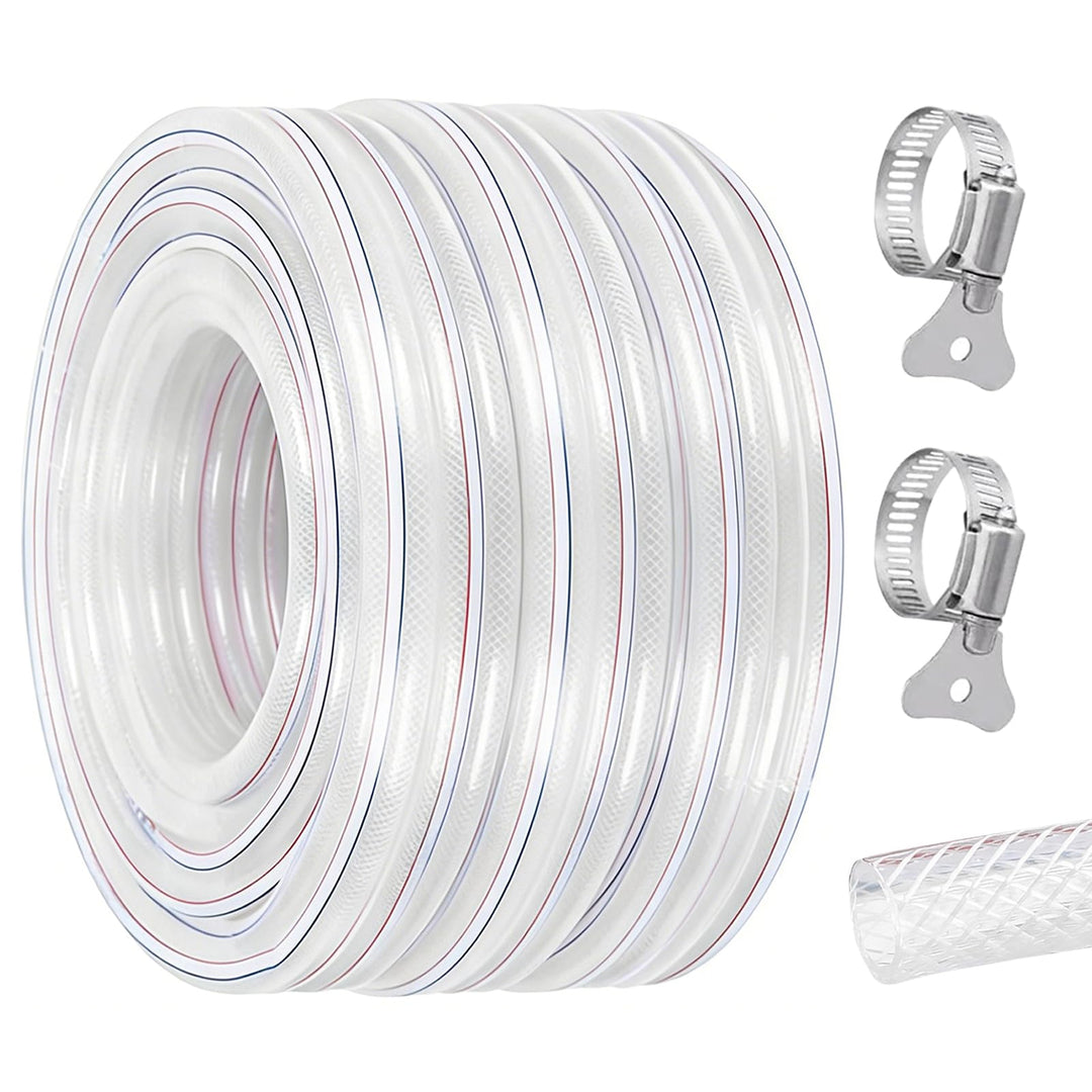 Trinkwasserschlauch, 25x33mm Gewebeschlauch PVC Schlauch mit Gewebe, Wasserschlauch mit Schlauchsche