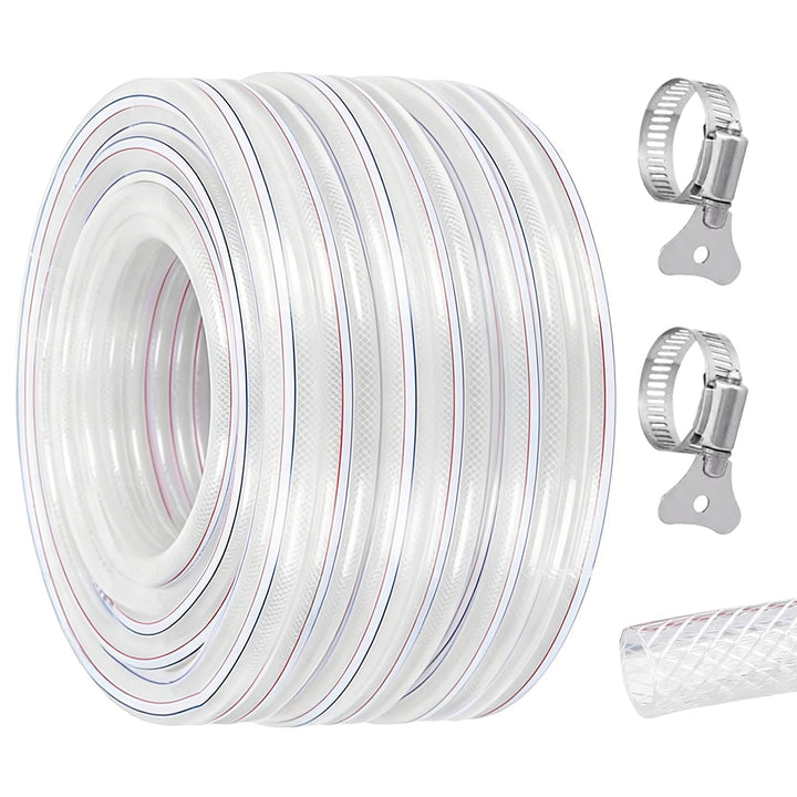 Trinkwasserschlauch, 25x33mm Gewebeschlauch PVC Schlauch mit Gewebe, Wasserschlauch mit Schlauchsche
