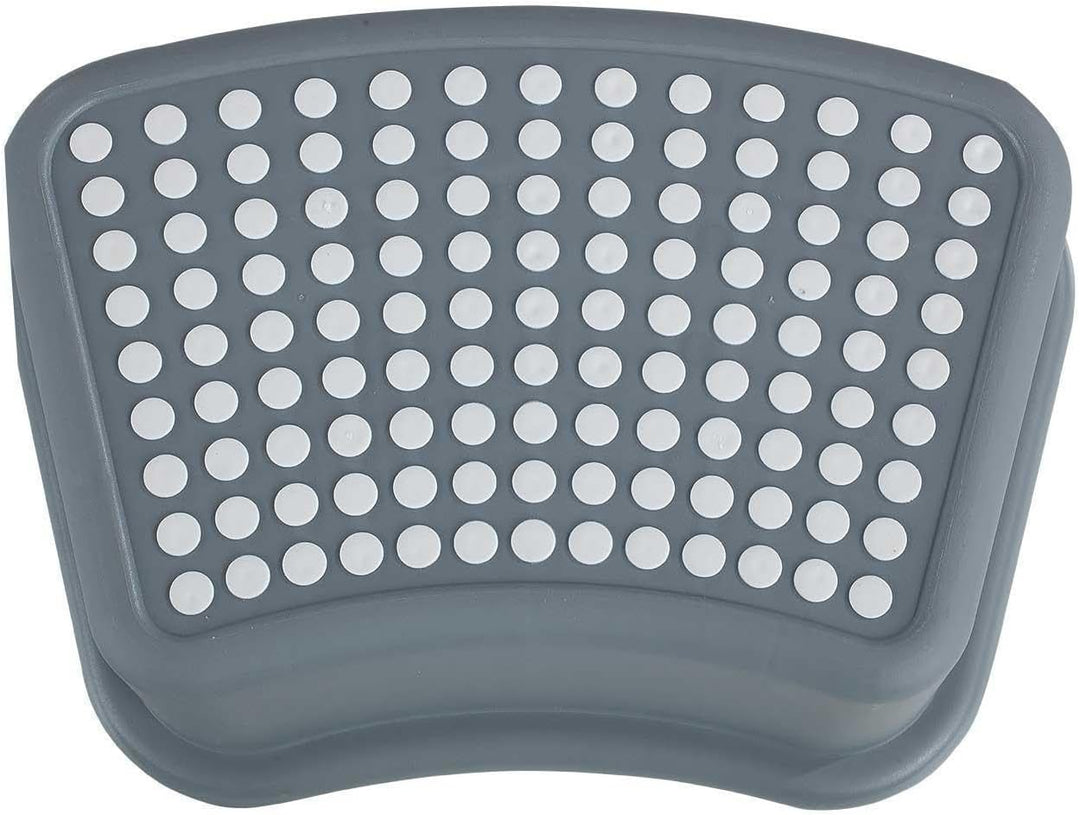 Tritthocker Fusshocker | Kunststoff | Grau | B 36 cm x H 13 cm x T 24 cm