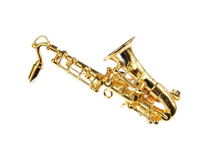 Miniblings Saxofon Brosche Sax Saxofonbrosche Saxophon +Box vergold. - Handmade Modeschmuck I Anstec