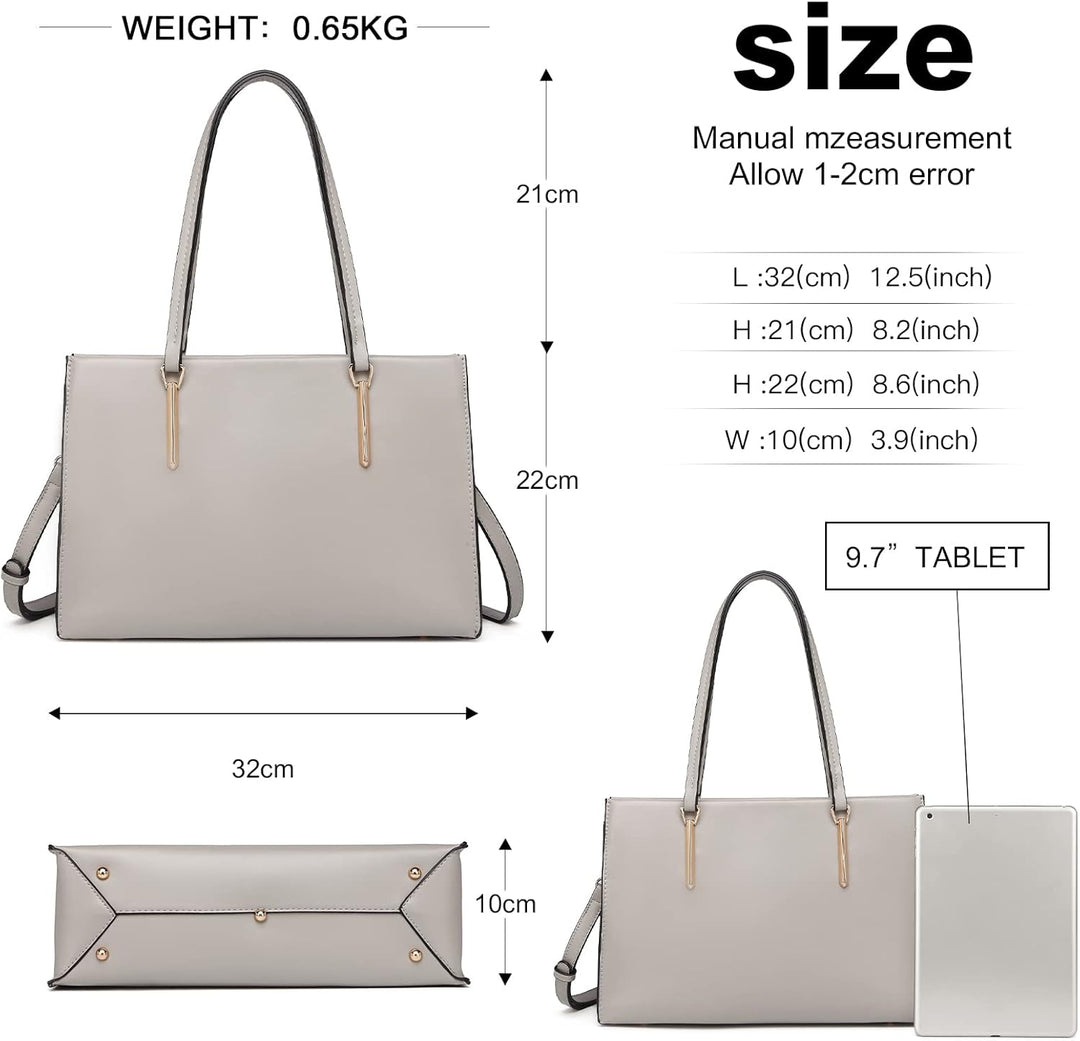 Miss Lulu Schultertasche Damen Henkeltasche Gross Handtasche Elegant PU Leder Umhängetaschen Frauen