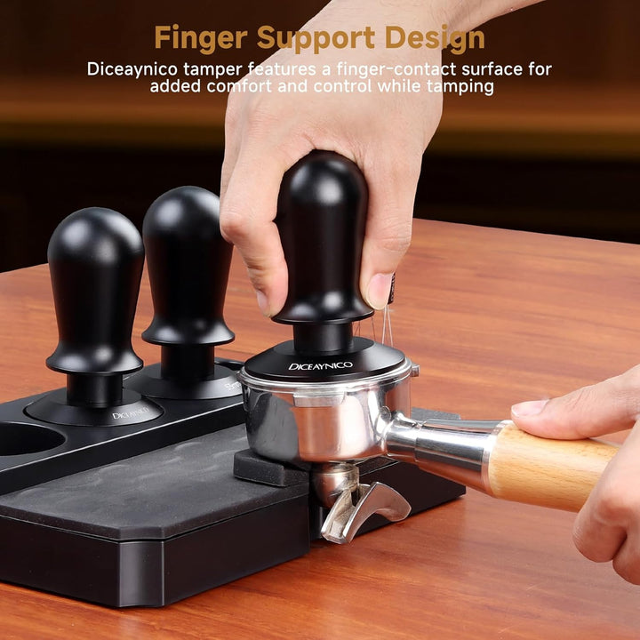 Kaffee-Tamper 53 mm – mit Sound-Feedback, 13,6 kg, federbelasteter Tamper Barista, Espresso-Stampfer