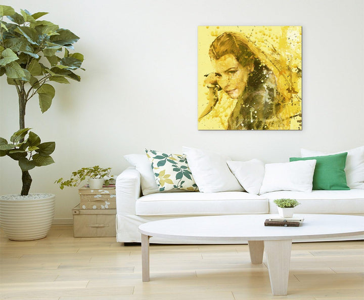 Der_Hobbit_Tauriel_60x60cm Splash Art Paul Sinus Aquarell, Gemälde, Kunstbild auf Leinwand