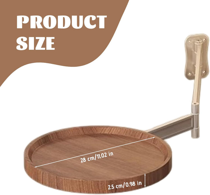 Wandmontierter Tisch, an der Wand montierter Klapptisch, verstellbarer, platzsparender kleiner runde