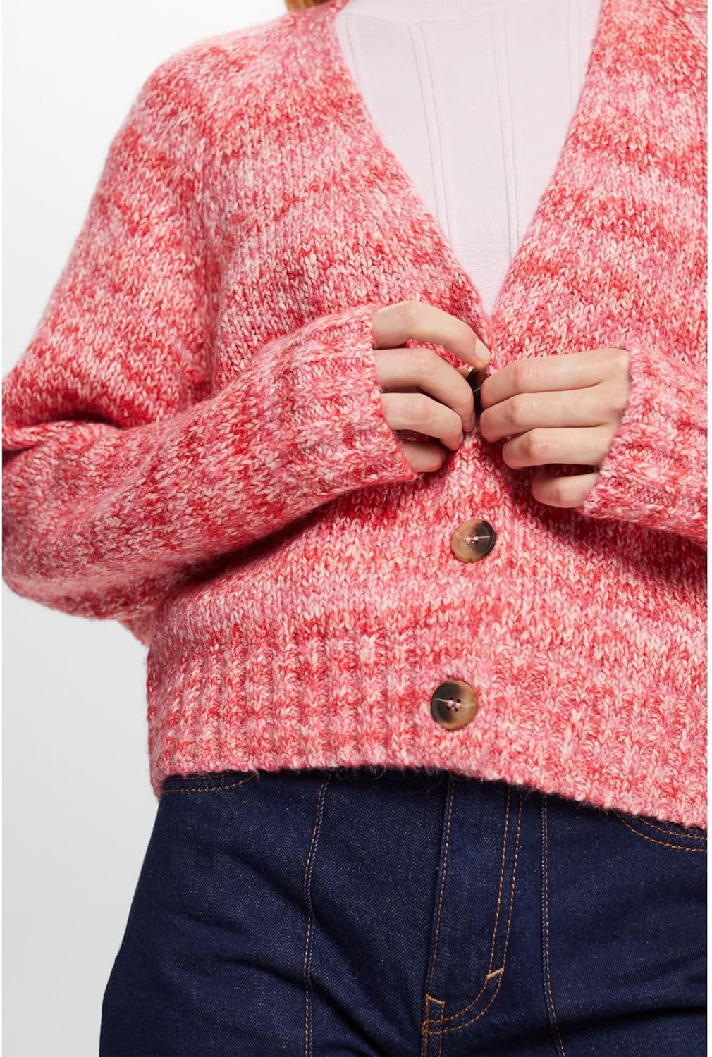ESPRIT Mehrfarbiger Cardigan mit V-Ausschnitt