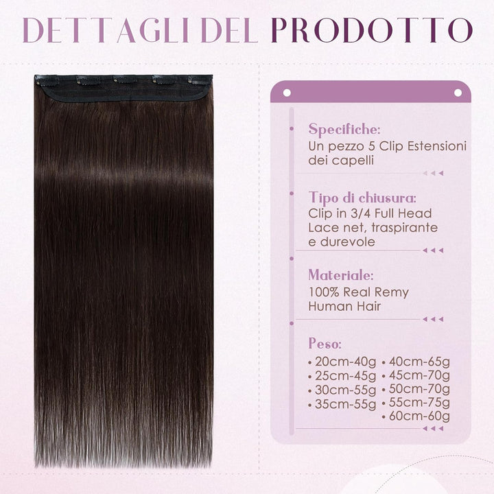 UK-Fashion-Shop Extensions Echthaar Clip In 100% Remy Echthaar Haarverlängerungen Dünn Weft Glatt 1