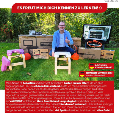 VALENESS® Mini Basketballkorb Indoor [für Tür & Wandmontage] - Kleiner Basketball Korb mit Dunk-Funk