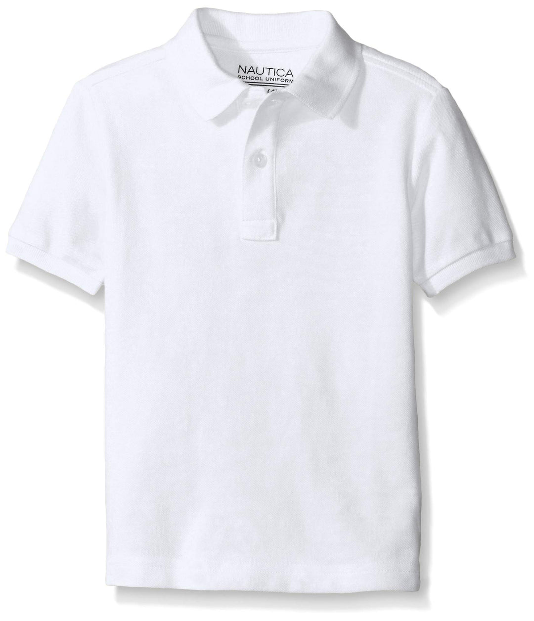 Nautica Jungen Short Sleeve Polo Polohemd (1er Pack) M Weiss, M Weiss