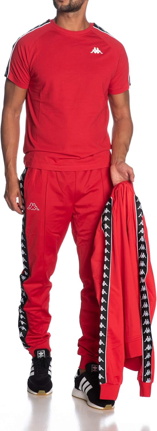 Kappa Herren Coen Slim 222 Band Tee Hemd XS Red-black, XS Red-black