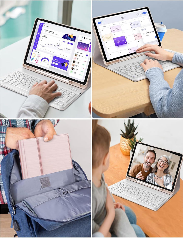 Samsung Galaxy Tab S9 FE Tastatur, 27,9 cm (10,9 Zoll), 2023, spanische Bluetooth-Tastatur für Samsu