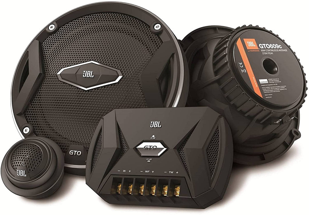 JBL GTO609C - 2-Wege Komponent Auto Lautsprecher Set von Harman Kardon - 270 Watt KFZ Car Hifi Autol