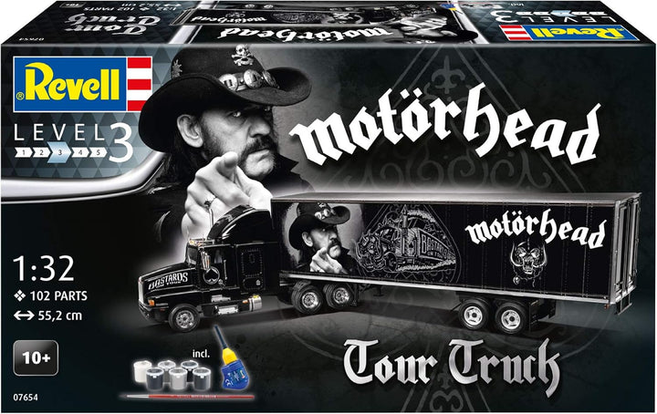Revell RV07654 7654 Other License Fahrzeug 07654 Tour Truck Motoerhead Truckmodell Bausatz 1:32 Motö