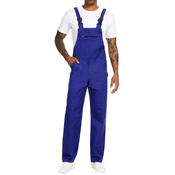 WORK IDEA Arbeits-Latzhose für Männer Multi Pocket Technology Herren Arbeitslatzhose L Königsblau, L