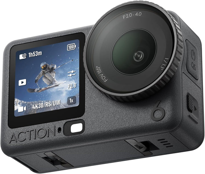 DJI Osmo Action 6 Essential Combo, Action-Cam mit 1/1,1″-Quadratsensor, Variable Blende von f/2,0-f/