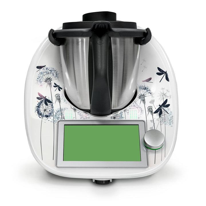 Deko Schutz Aufkleber kompatibel mit Küchenmaschine Thermomix TM6 Design Sticker Klebefolie Zubehör
