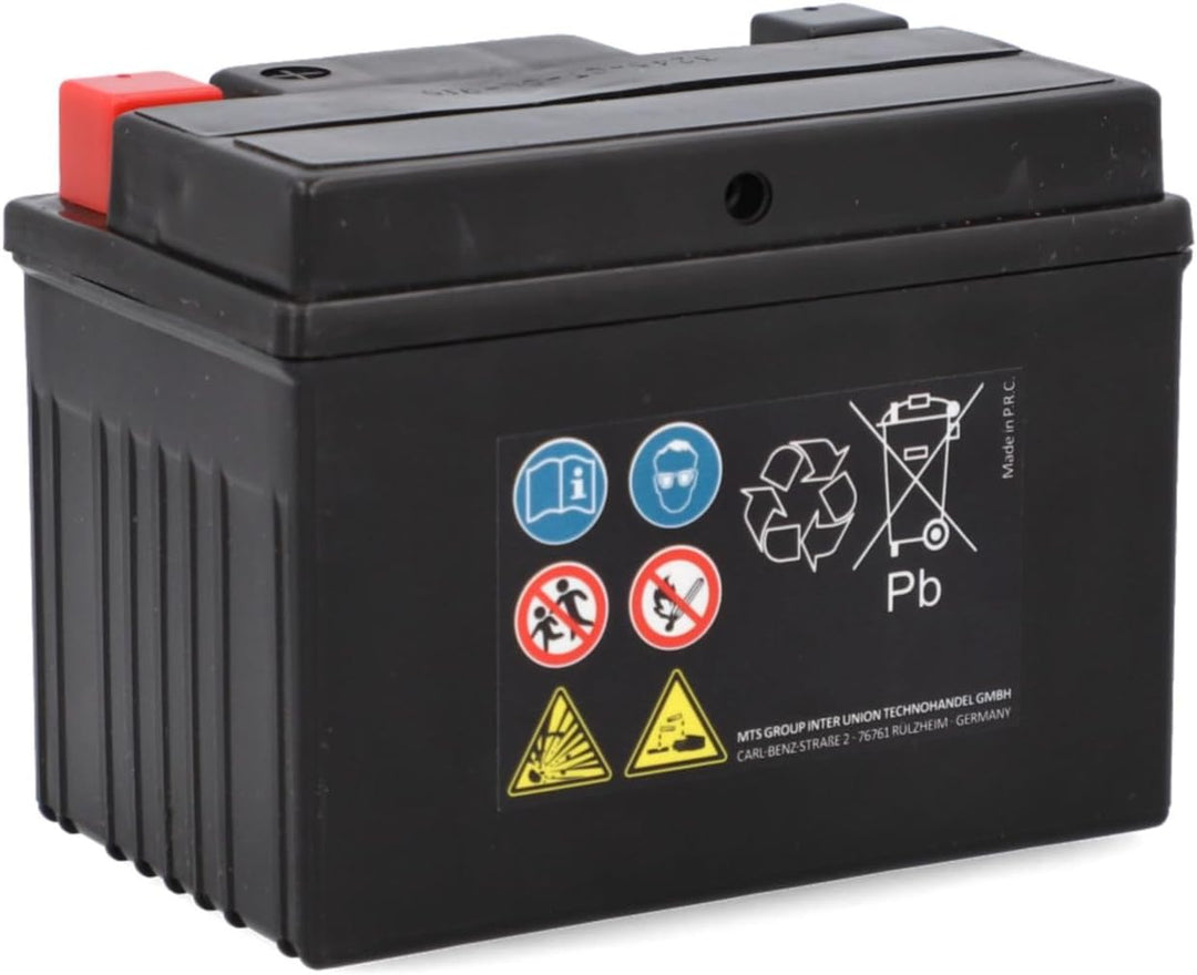 CARTEC Motorradbatterie YTX4L-BS, 4Ah, 120A, Gel Technologie Motorrad-Starter-Batterie, Erstausrüste