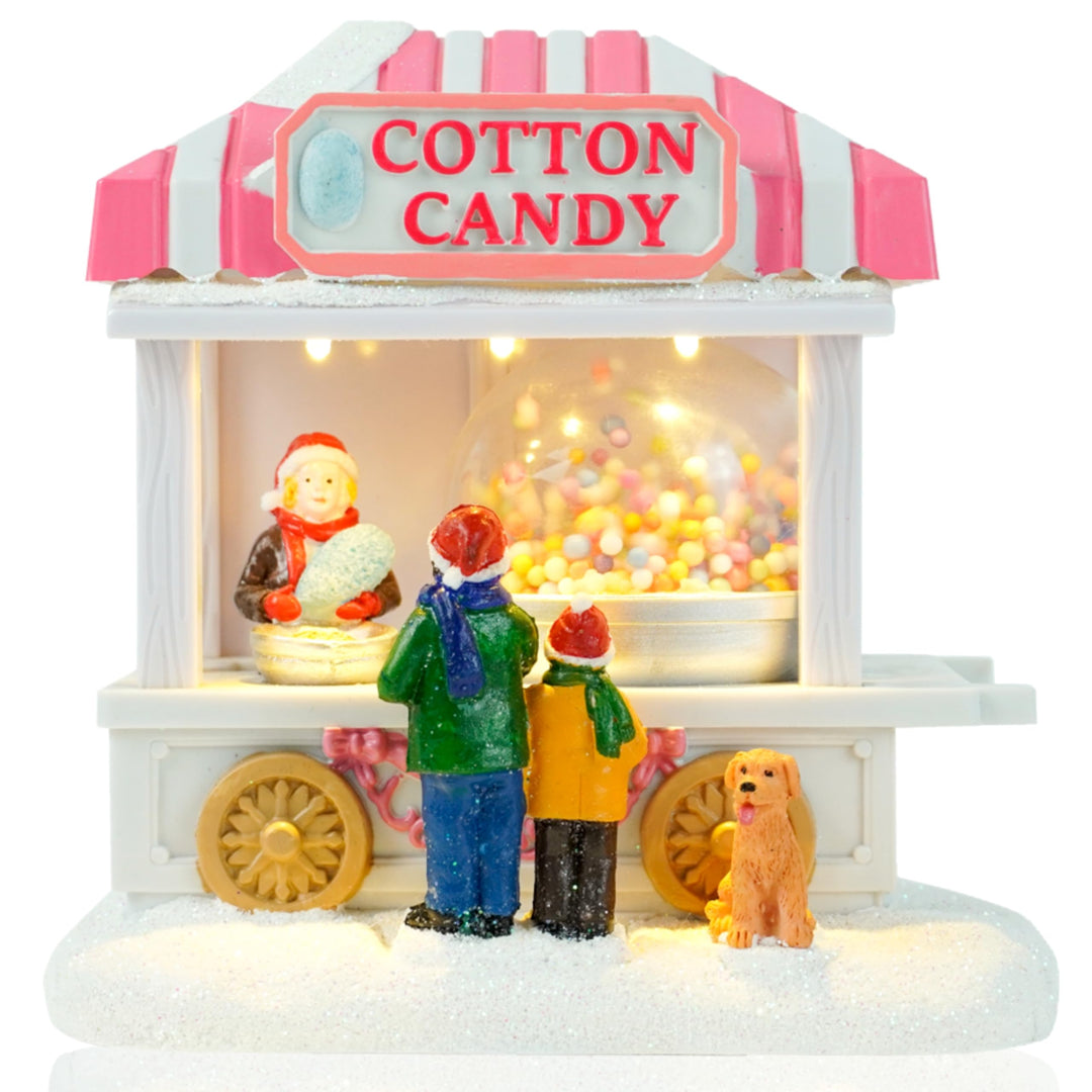 TIN Dreams Factory Weihnachtsdorf mit Beleuchtung, Beleuchtetes Zubehör, Kunstvolle Deko für Figuren