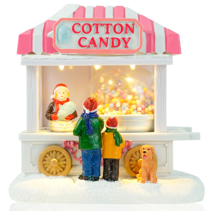 TIN Dreams Factory Weihnachtsdorf mit Beleuchtung, Beleuchtetes Zubehör, Kunstvolle Deko für Figuren