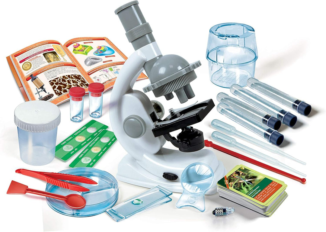 Clementoni 13967 - Wissenschaft und Spiel Mikroskop Super Kit