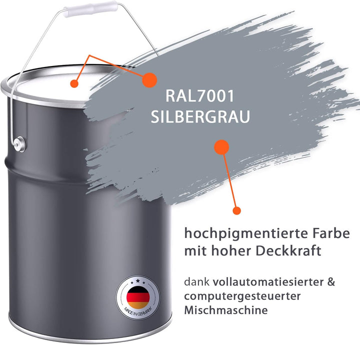 BEKATEQ 1K PU Bodenversiegelung RAL7001 Silbergrau 10kg I Bodenbeschichtung & Versiegelung für Beton